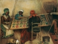 1890-1910 painting "Quilting Party" by Mary Lyde Hicks Williams
