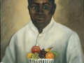 1890-1910 painting "Butler with Fruit Bowl " by Mary Lyde Hicks Williams