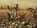 1890-1910 painting "Cotton Picking" by Mary Lyde Hicks Williams