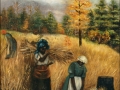 1890-1910 painting "Gathering Broom Straw" by Mary Lyde Hicks Williams